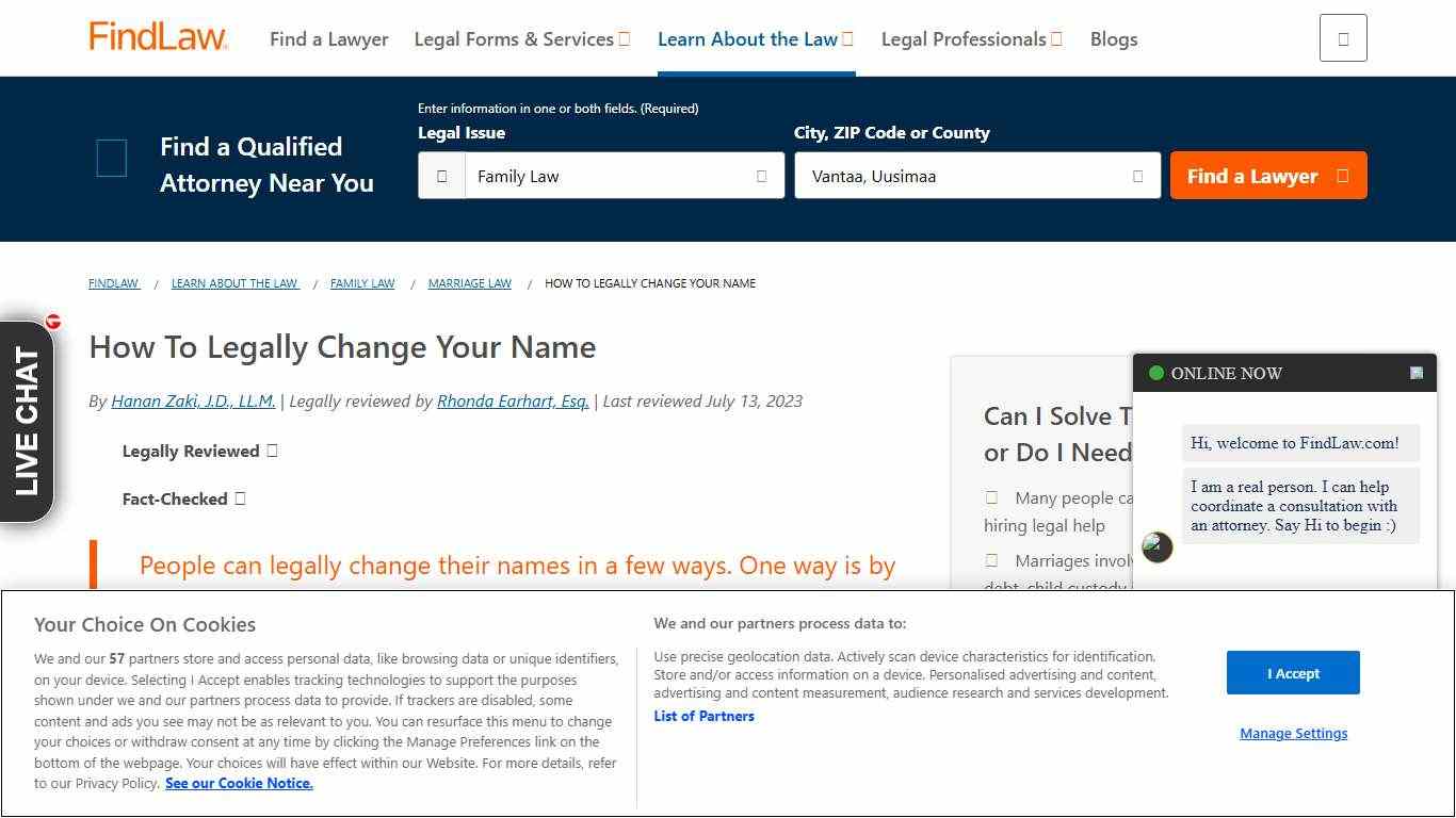 How To Legally Change Your Name - FindLaw