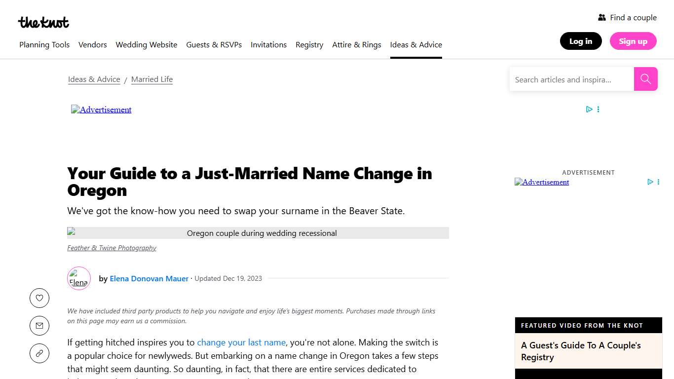 How to Get Your Name Changed in Oregon After Marriage